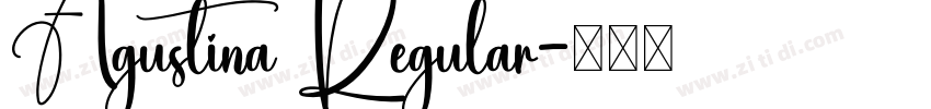 Agustina Regular字体转换